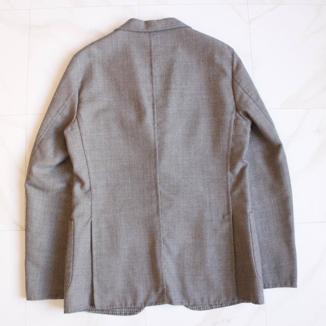 専用EIDOS NAPOLI テーラードジャケット Lサイズ グレー ウール