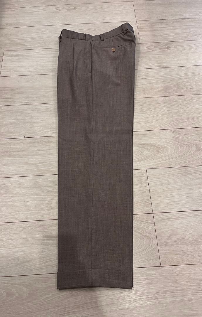 ATELIER ZINS ミックスファブリック2プリーツワイドパンツ 40