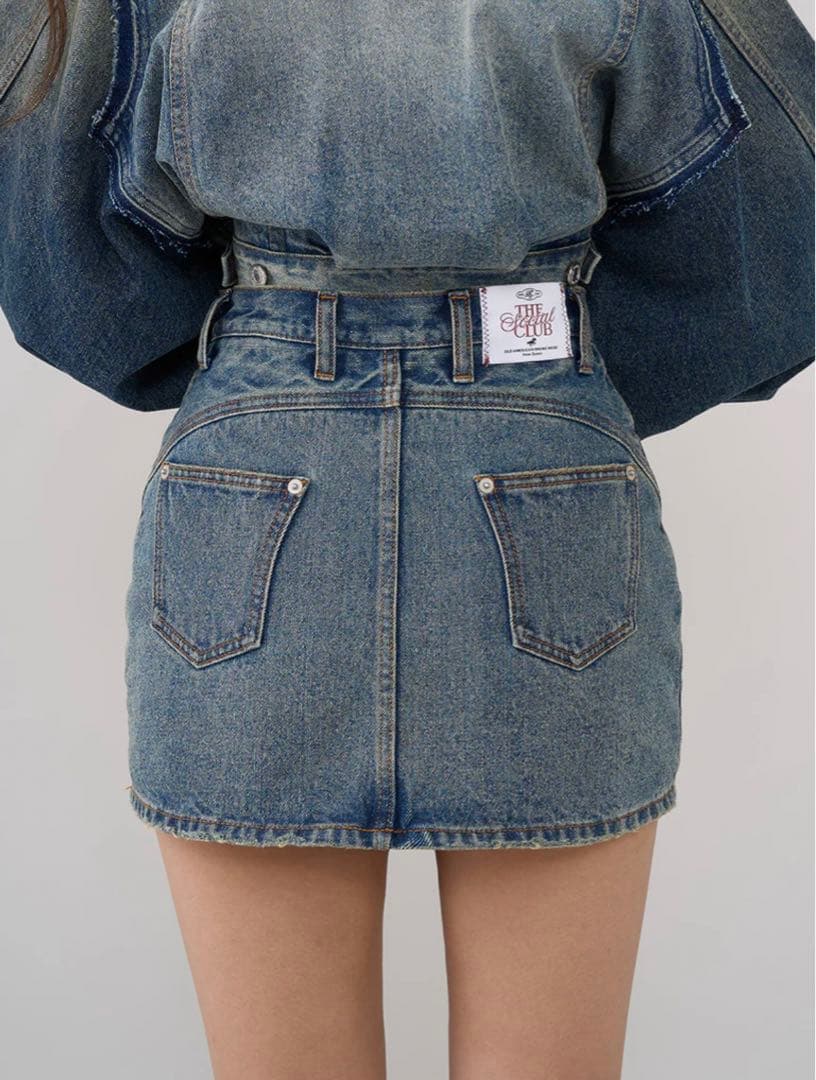 お値下げ♡ Darich バックカーブデニムミニスカート　ブルー