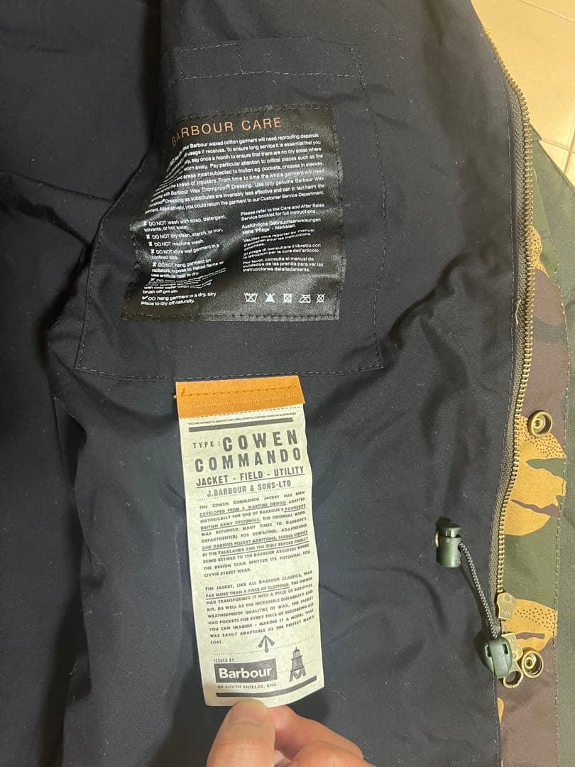 【廃盤】Barbour バブアー Cowen commando jacket