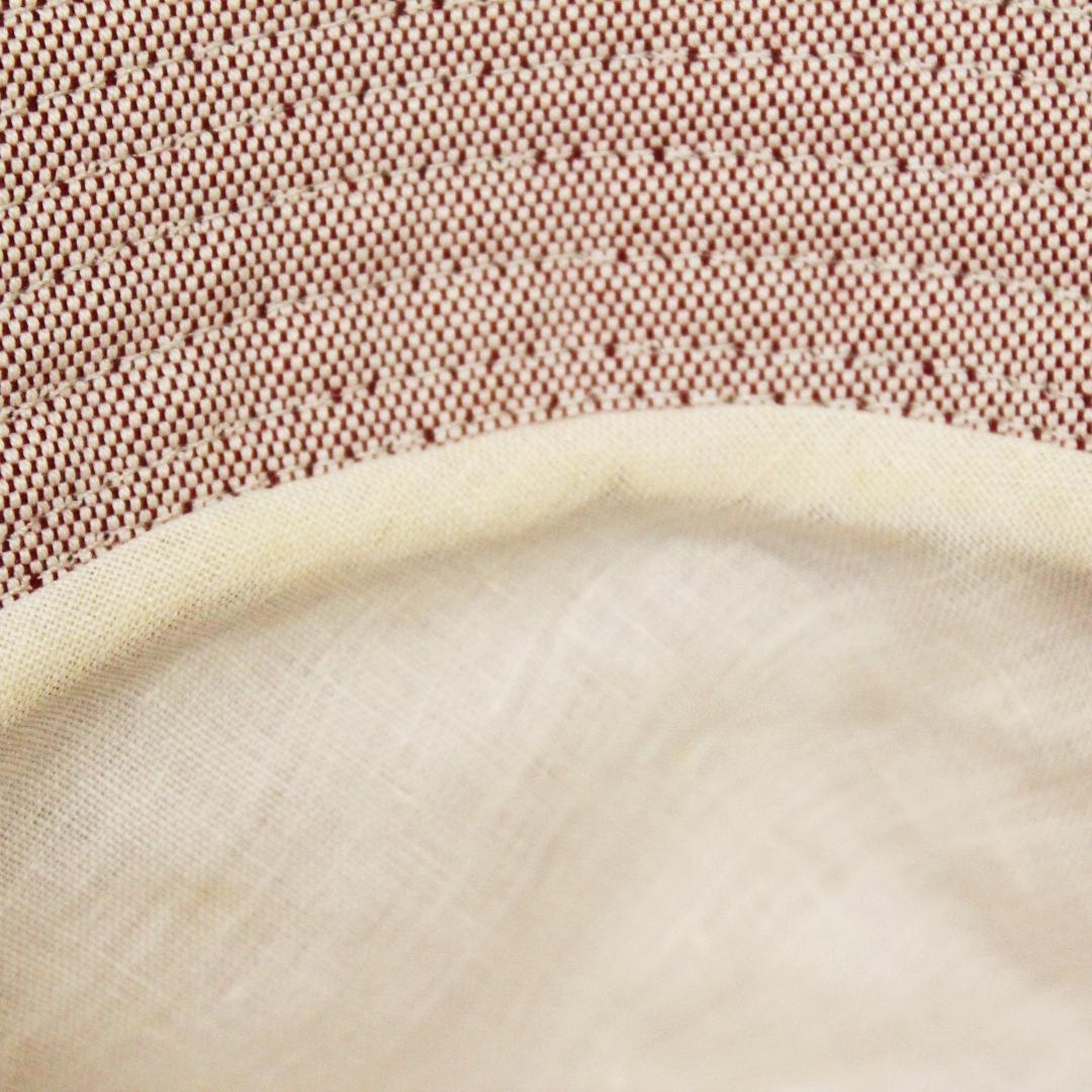 美品 エルメス バケットハット 帽子 コットン レッド HERMES