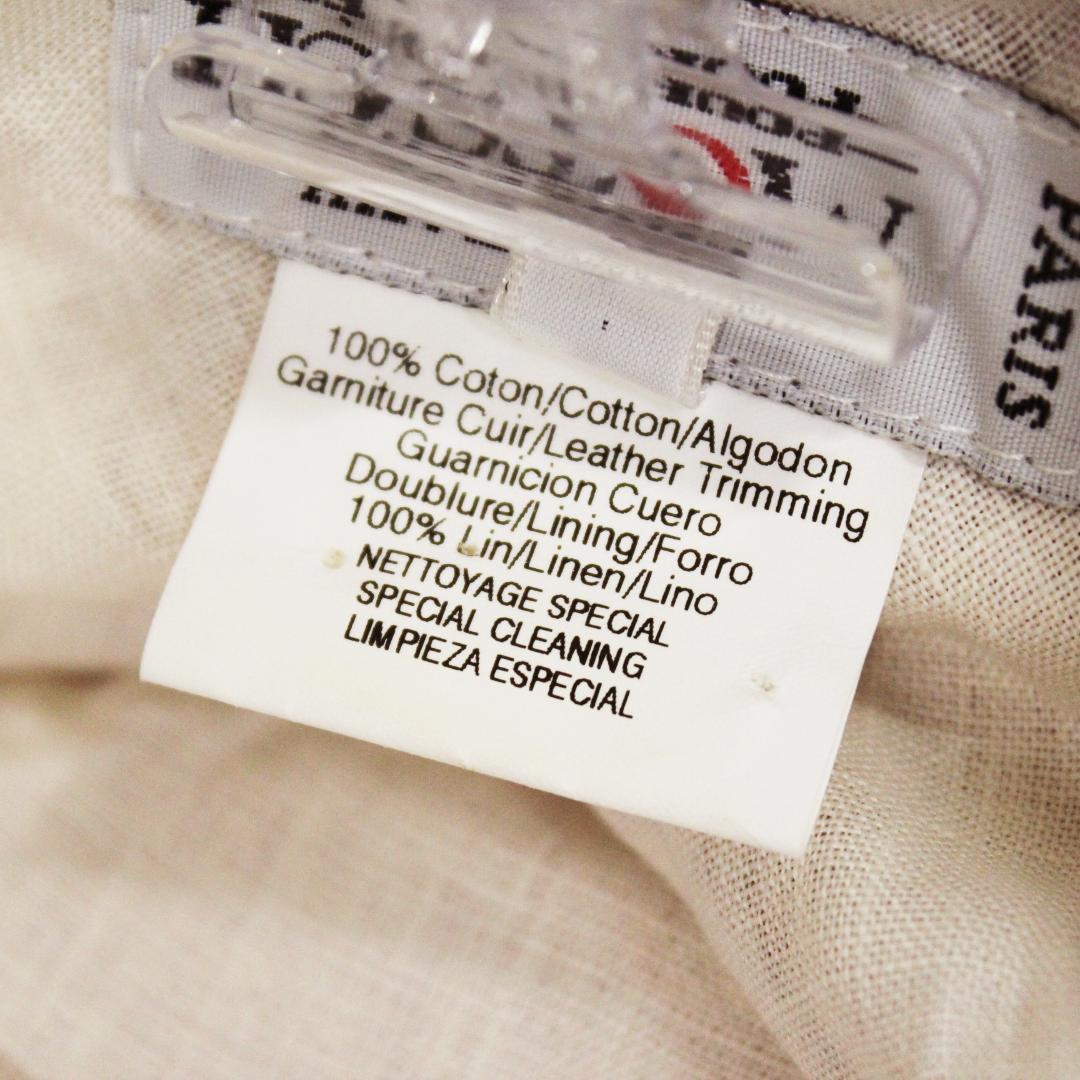 美品 エルメス バケットハット 帽子 コットン レッド HERMES