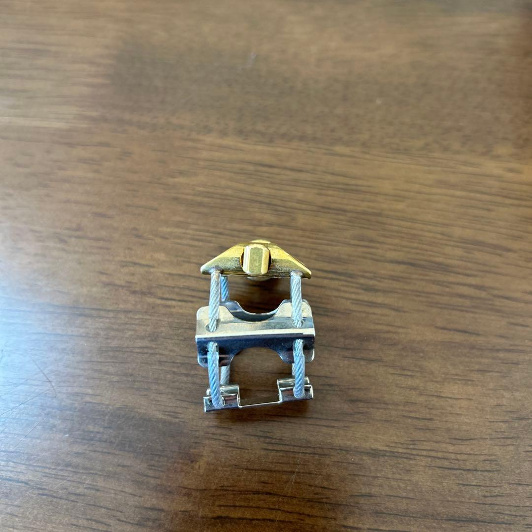 kplumeソプラノサックスラバー用リガチャー　ニッケルシルバー仕上げ