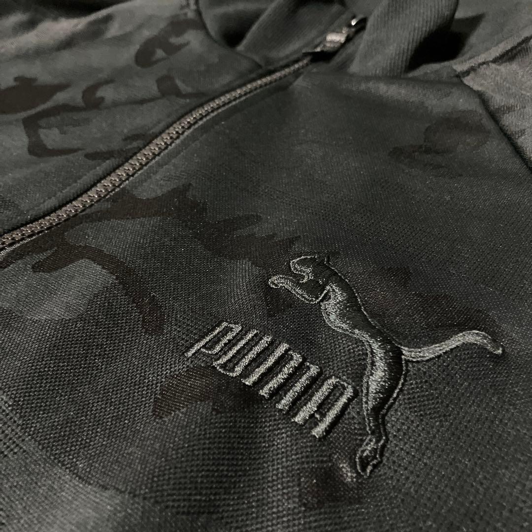 PUMA VANQUISH ジャージ　L セットアップ　カモ柄　ブラック