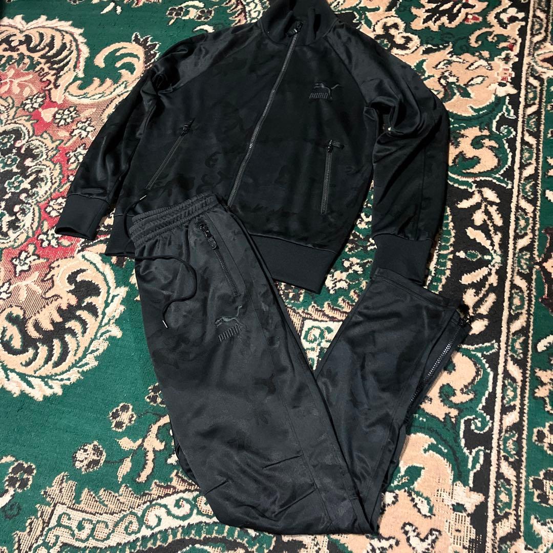 PUMA VANQUISH ジャージ　L セットアップ　カモ柄　ブラック