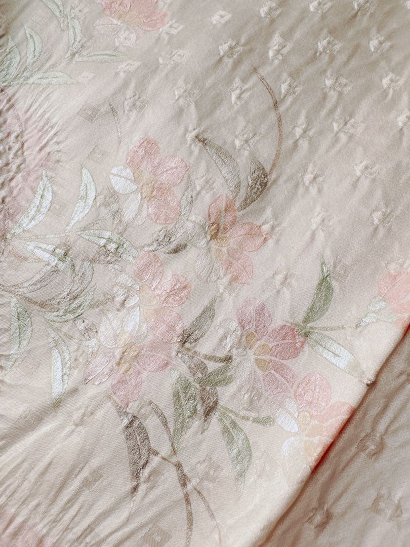 【訳あり特別価格】　正絹　訪問着　総絞り　四季華合わせ