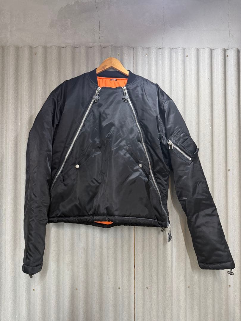 LES SIX ブラック MA-1ジャケット　レシス