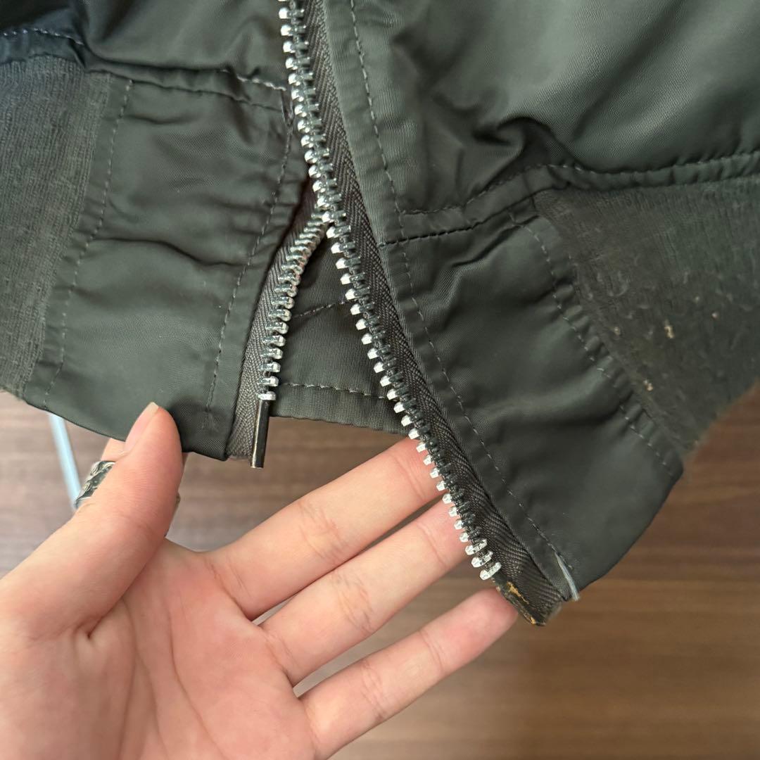 90s Alpha MA-1 フライトジャケットMサイズ オリーブusa製