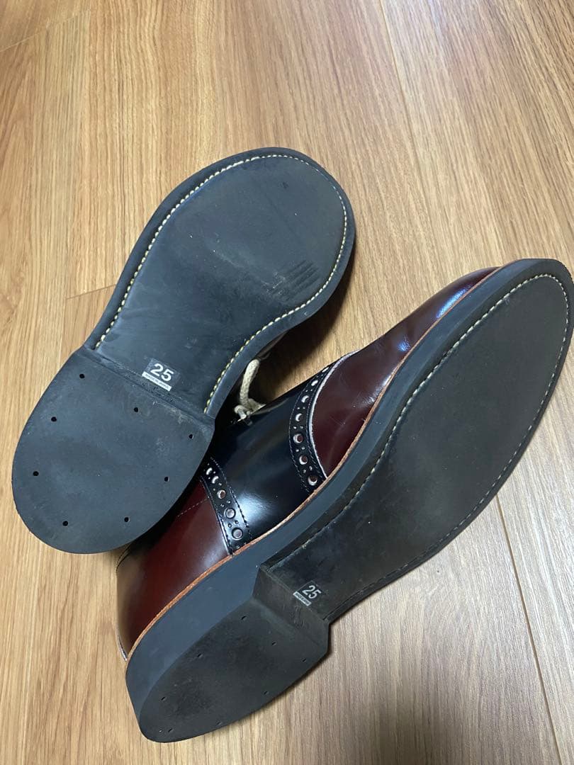 GLADHAND x REGAL サドルシューズ 茶/黒 25cm リーガル