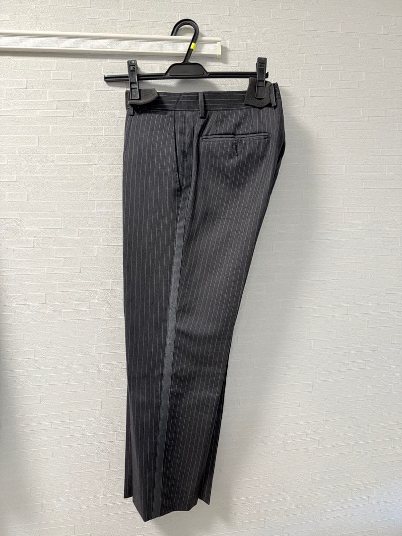 DOLCE&GABBANA スーツ 48サイズ グレーストライプ 裾直し済 美品