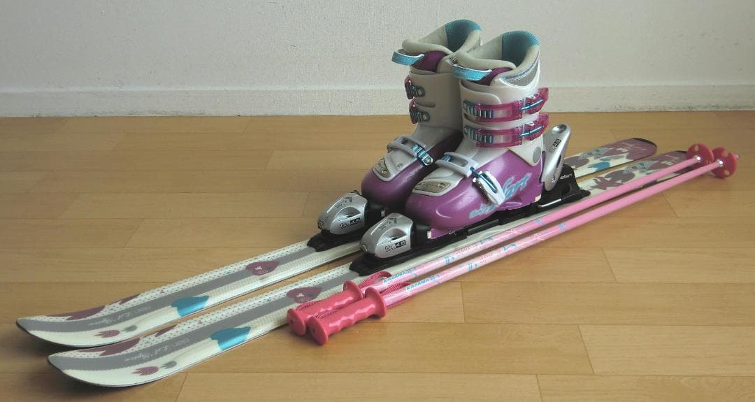 ■■送料無料■ELAN＋Hart■子供用スキー4点セット■120/22■WAX■