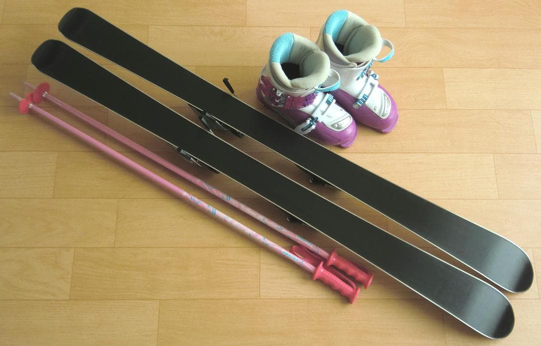 ■■送料無料■ELAN＋Hart■子供用スキー4点セット■120/22■WAX■