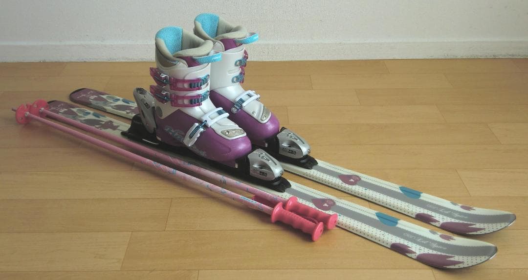 ■■送料無料■ELAN＋Hart■子供用スキー4点セット■120/22■WAX■