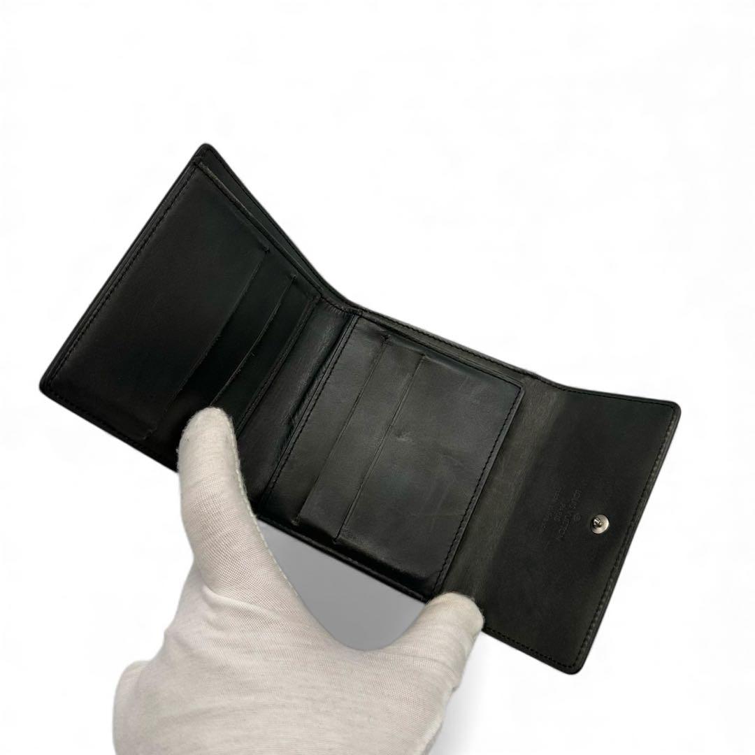 【美品】ルイヴィトン Wホック財布 モノグラム マット 3つ折り財布