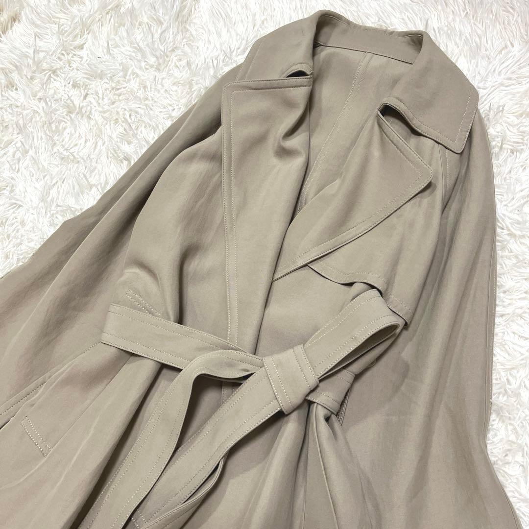 IENA イエナ アセテートコットン トレンチコート 36 S ベージュ 春 秋