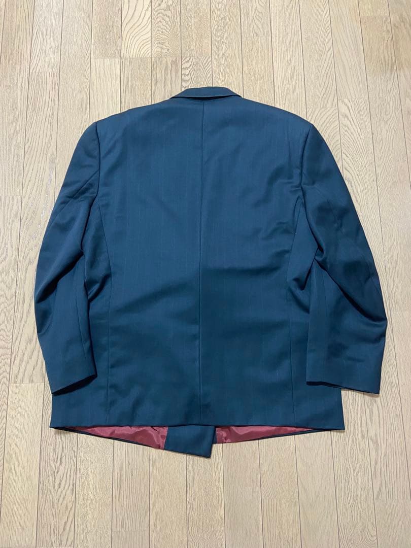 【稀少】スーツ　セットアップ　古着ビンテージ　ダークグリーン　ジャケット　式