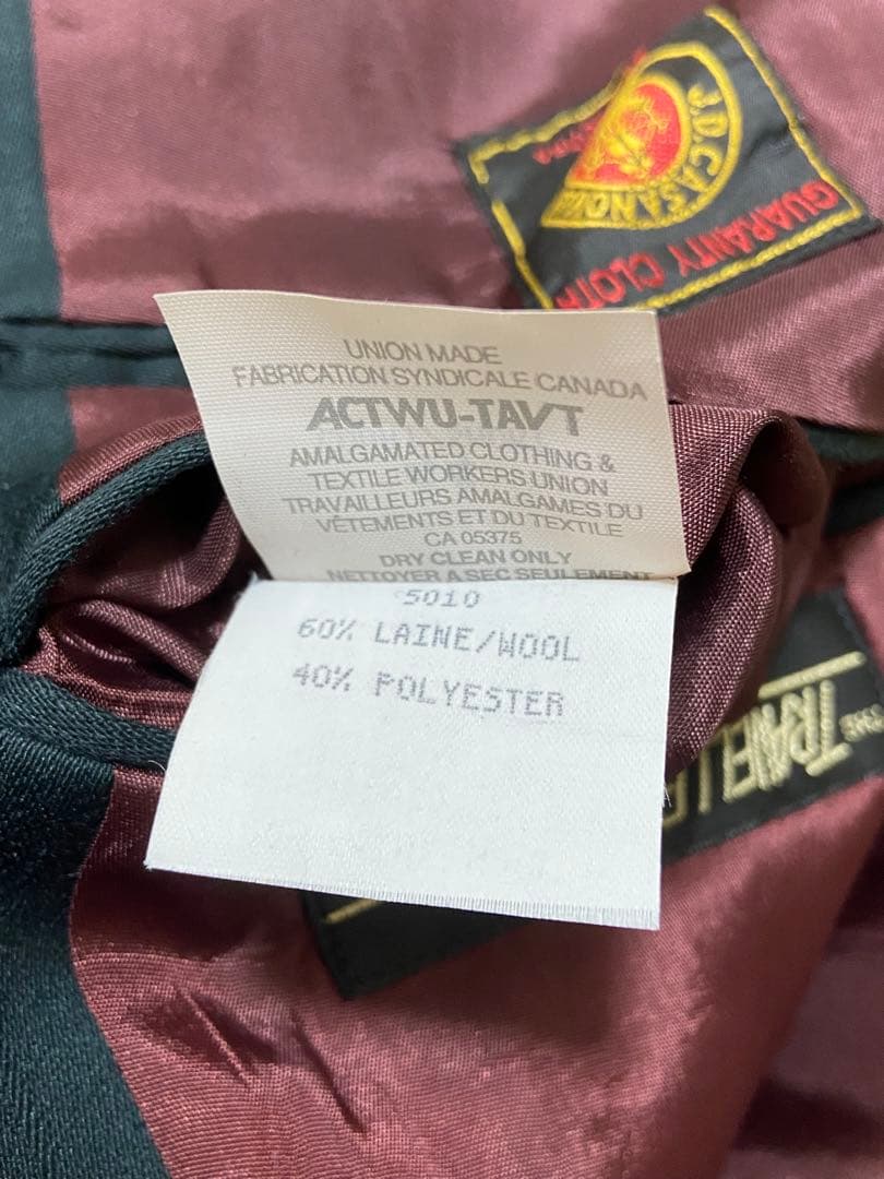 【稀少】スーツ　セットアップ　古着ビンテージ　ダークグリーン　ジャケット　式