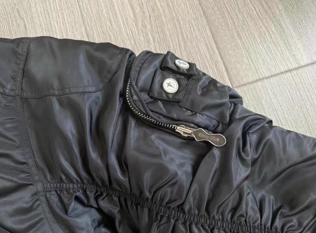 Thug clubブラック MA-1 フライトジャケット 1 M