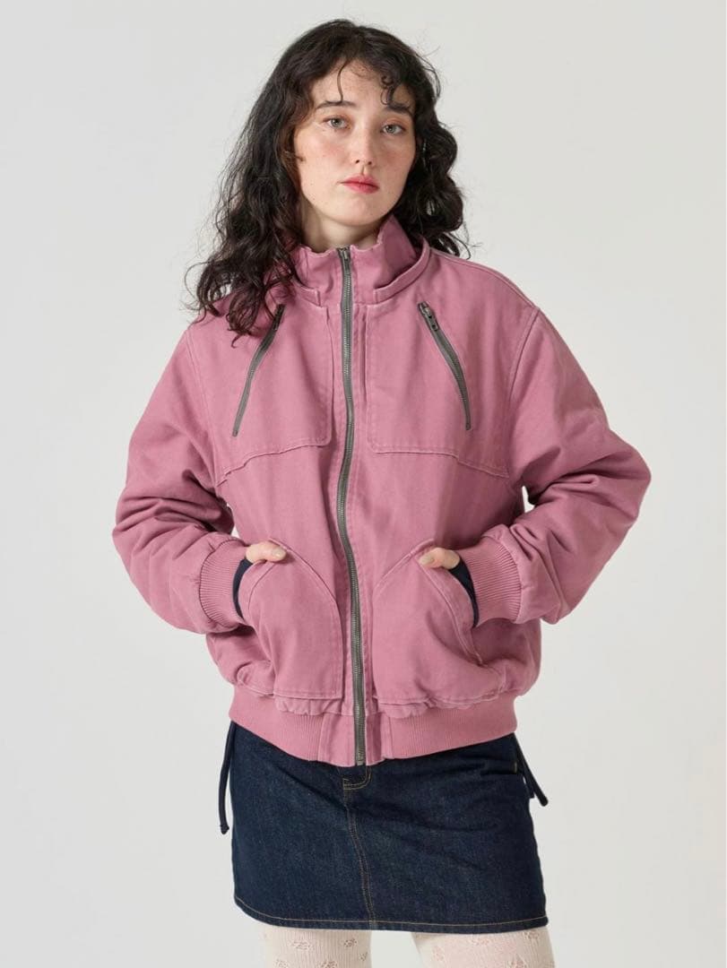 TINA:JOJUN ジップアップ付き　ボンバージャケット
