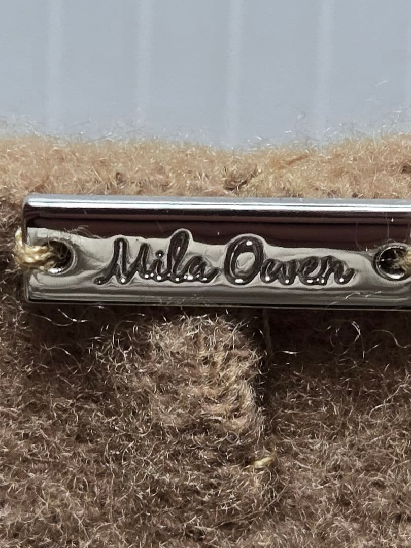 新品　タグ付き　ミラオーウェン　袖ボリューム接結ノーカラーコート