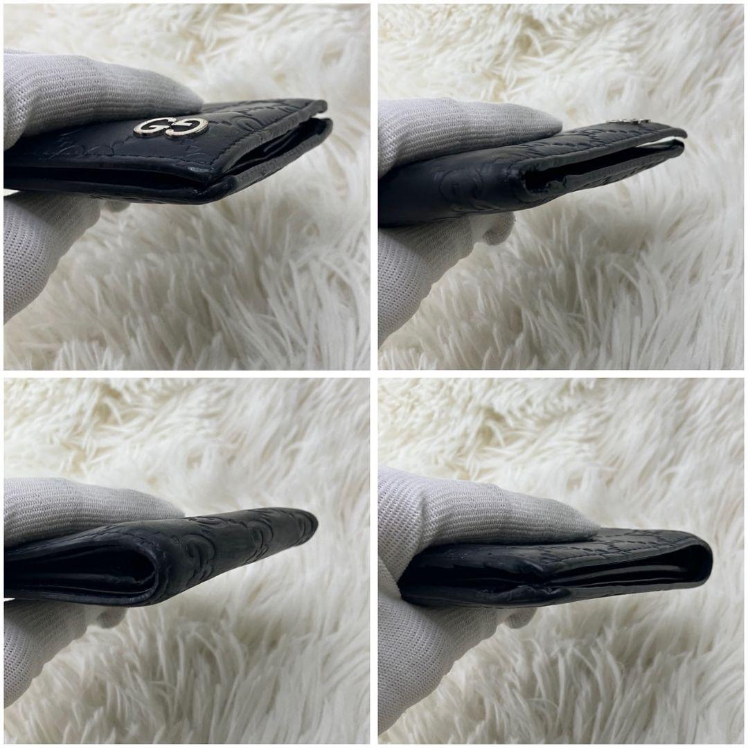 【現行品　極美品】GUCCI グッチ　シマ　ドリアン　二つ折り　財布　ブラック