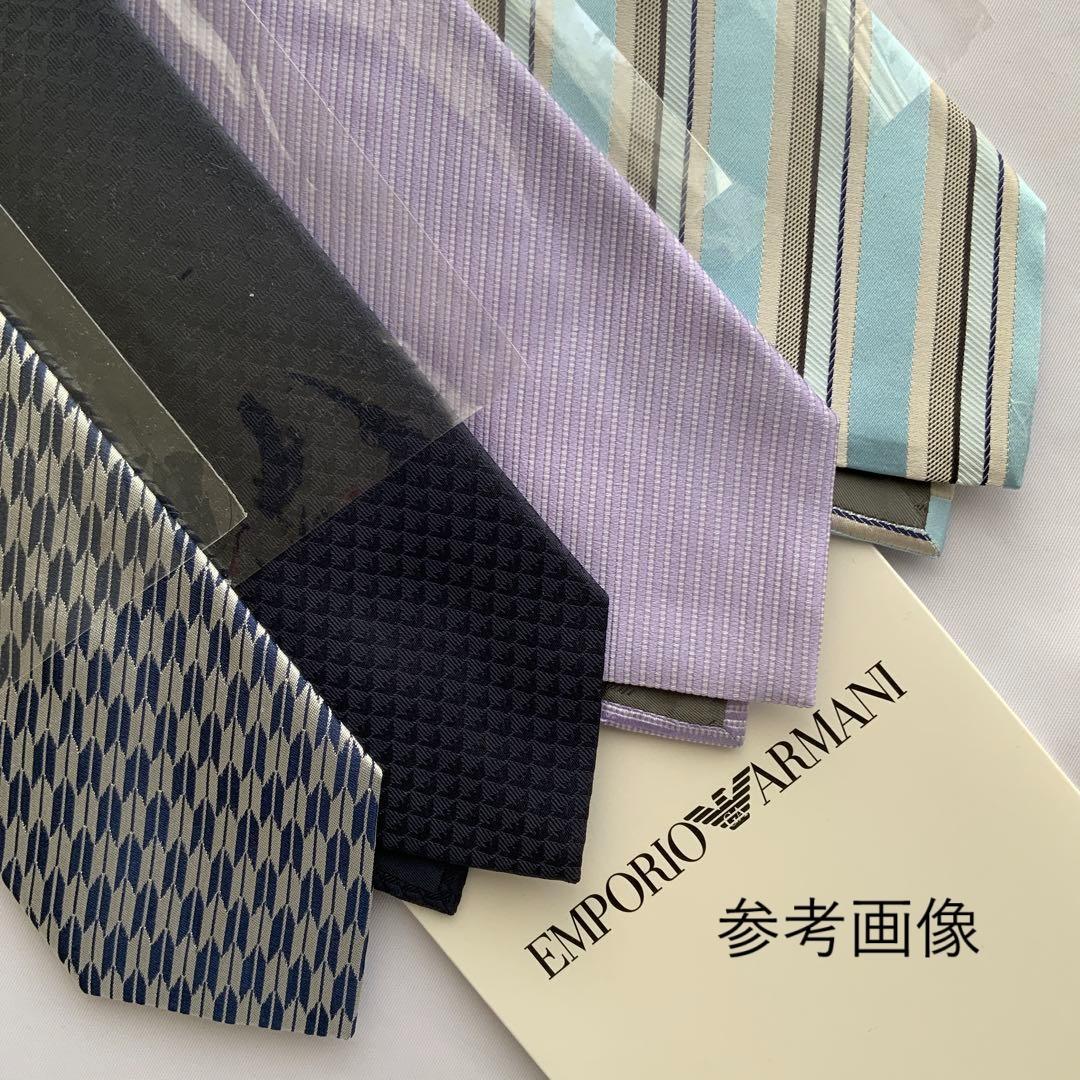 純正ケース無し　新品　エンポリオ アルマーニ　ネクタイ　9A　ネイビー