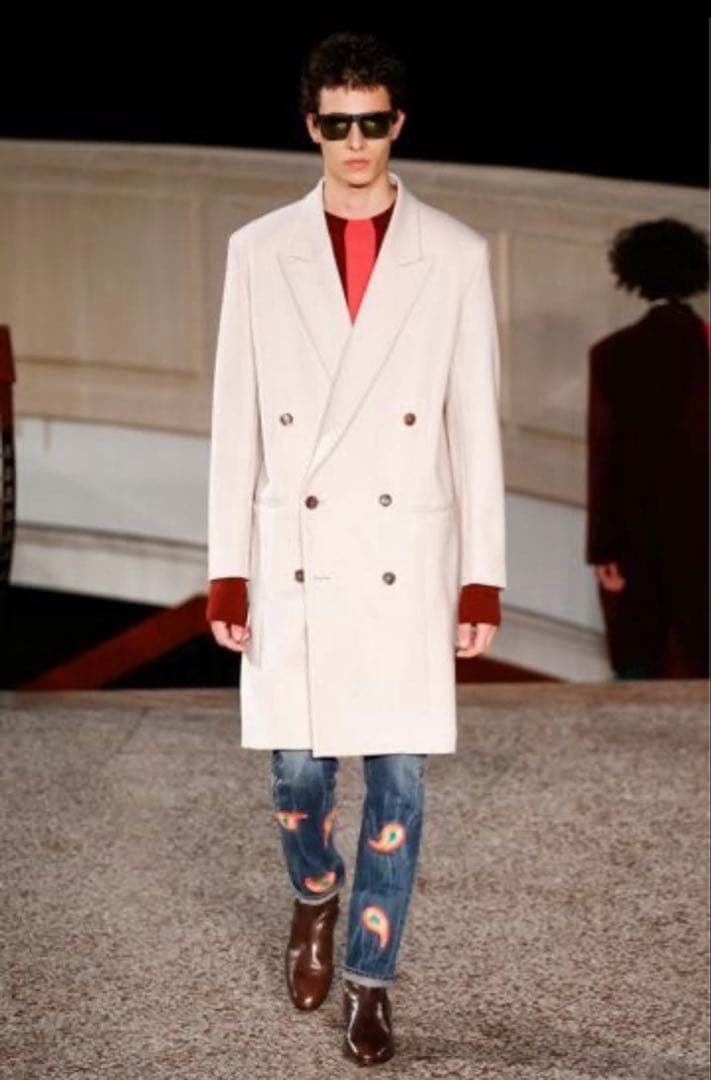 極美品 ポールスミス チェスターコート ロングコート ダブル 2016AW