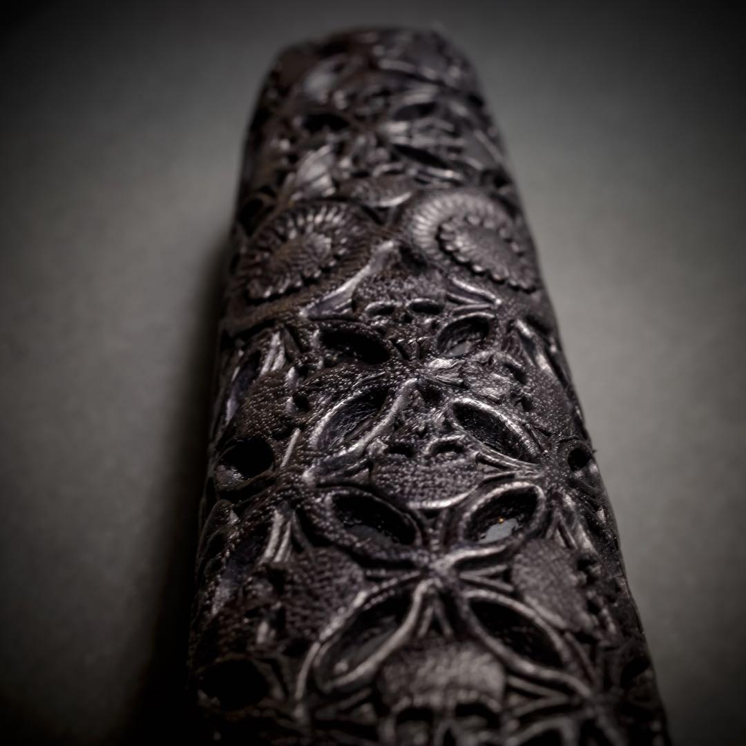 ウメ　プルームオーラ 本革製カバー〝髑髏 結〟２個セット