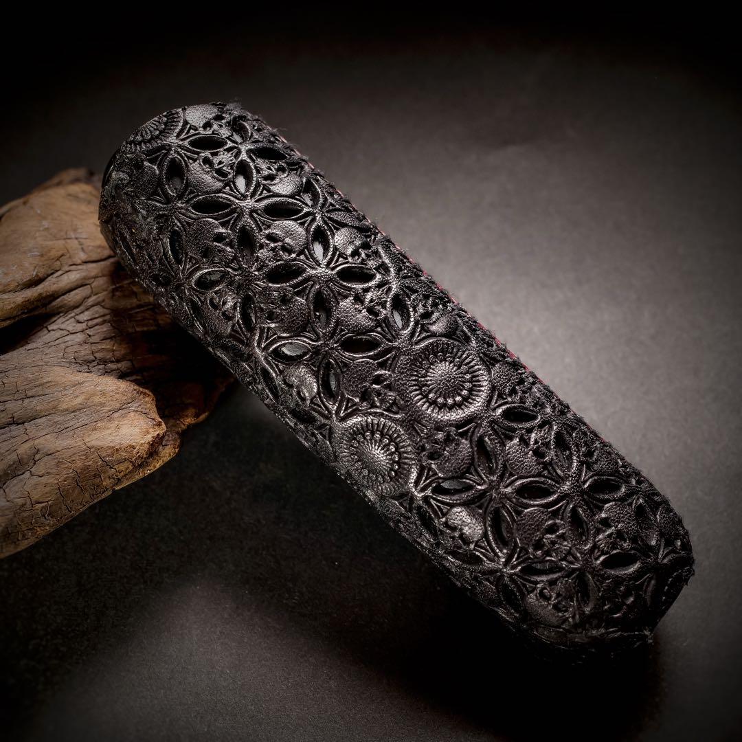 ウメ　プルームオーラ 本革製カバー〝髑髏 結〟２個セット