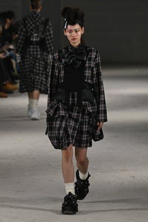 noir kei ninomiya 24aw チェック柄巻きスカート Sサイズ