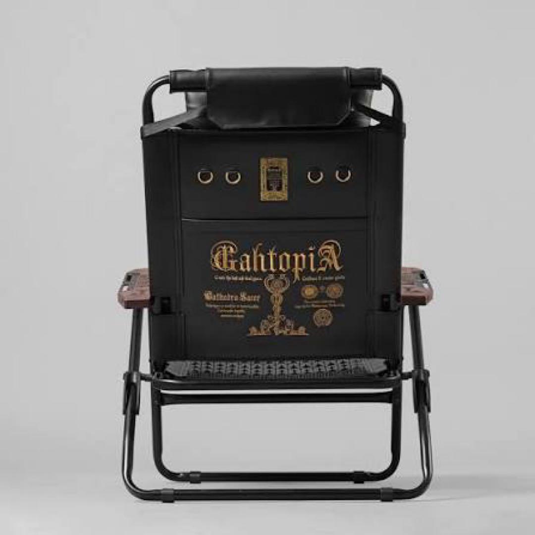 GAHGA GAHTOPIA ハイバック チェア本体　張替シート&肘掛　金刺繍