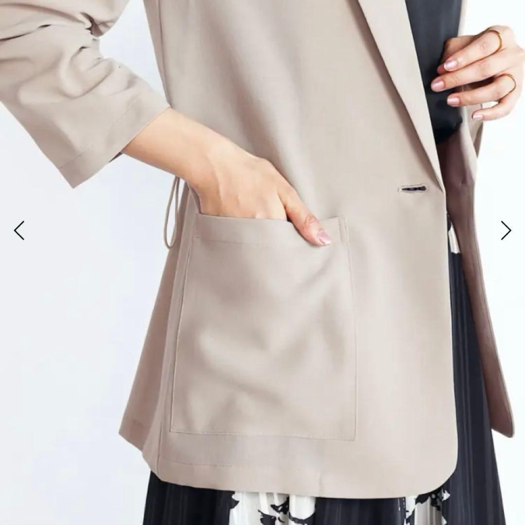 新品＊FENNEL フェンネルギャザースリーブテーラーカラージャケット ヤマダヤ