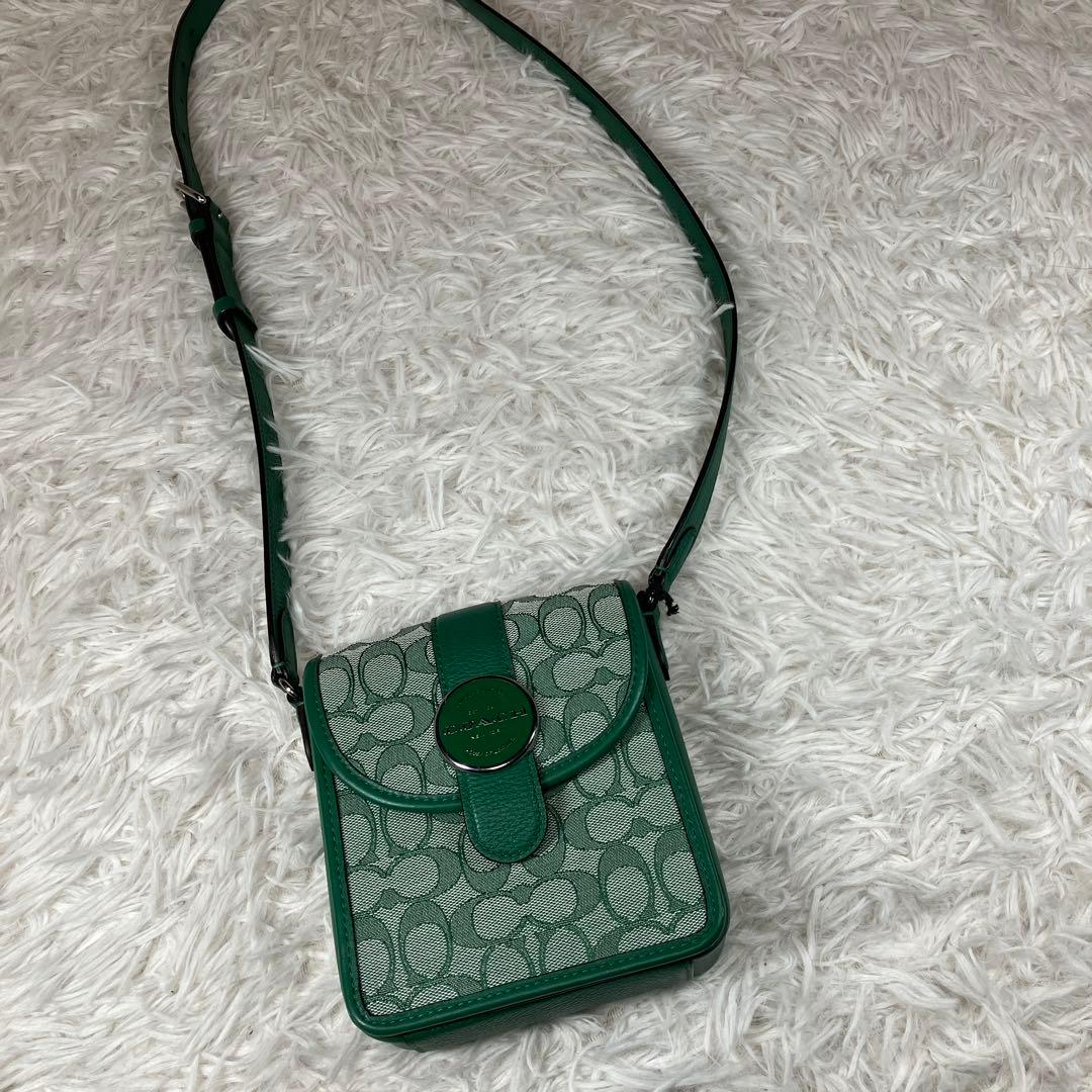 コーチ ショルダーバッグ ポシェット モCOACH c8321 Sグリーン 緑