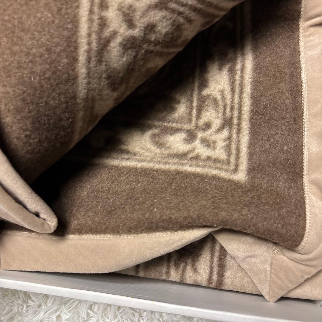 西川 カシミヤ100% 毛布 ピュアカシミア ブランケット 繊維の宝石 柄入り