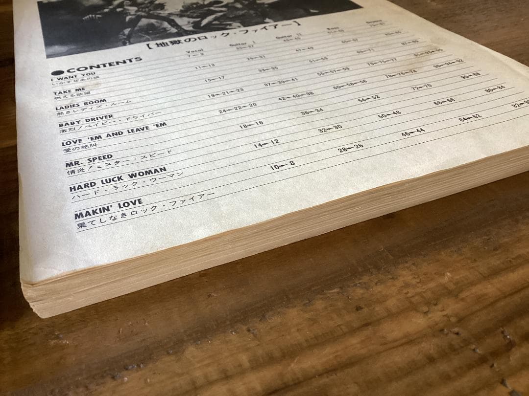 ★楽譜/KISS/キッス/地獄のロックファイアー/パート譜/バンドスコア