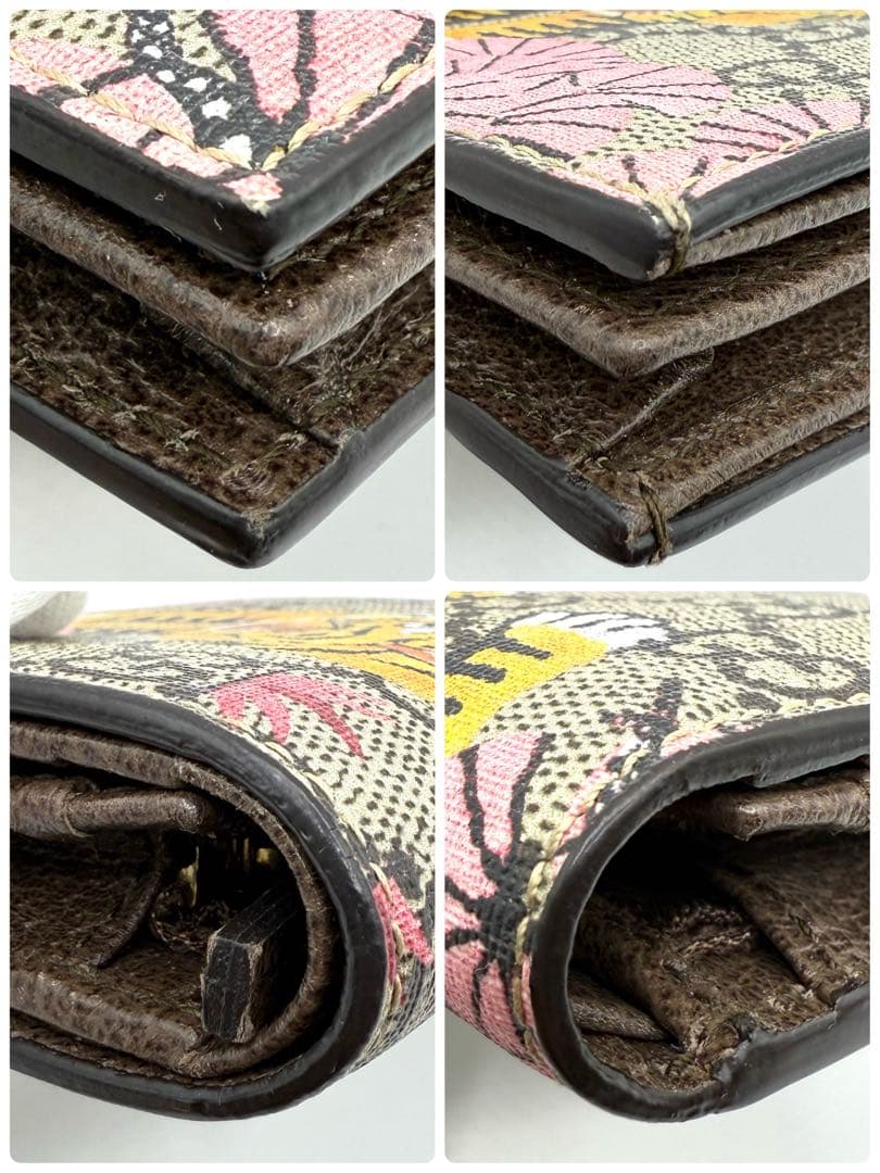 【未使用級】GUCCI グッチ ベンガル タイガー 折り財布 GGスプリーム