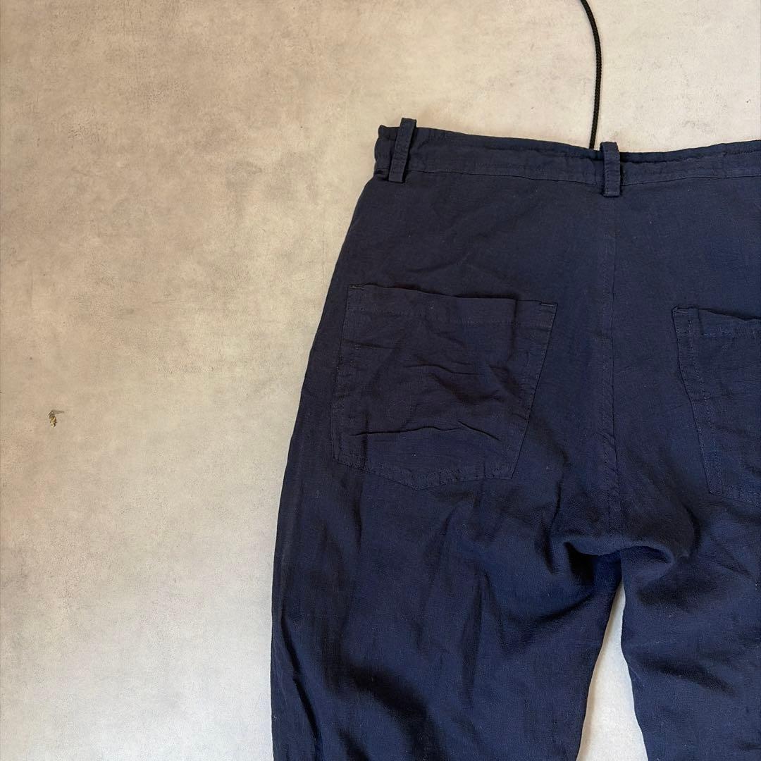 Y's ワイズ ヨウジヤマモト 綿100% 裏キュプラ 丈短 アンクルパンツ