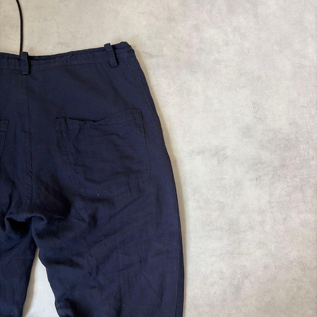 Y's ワイズ ヨウジヤマモト 綿100% 裏キュプラ 丈短 アンクルパンツ