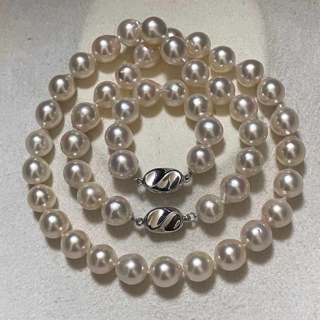 専用 【超大珠✨連結可】あこや真珠 ネックレス 8.5-9.0 パール テリ強