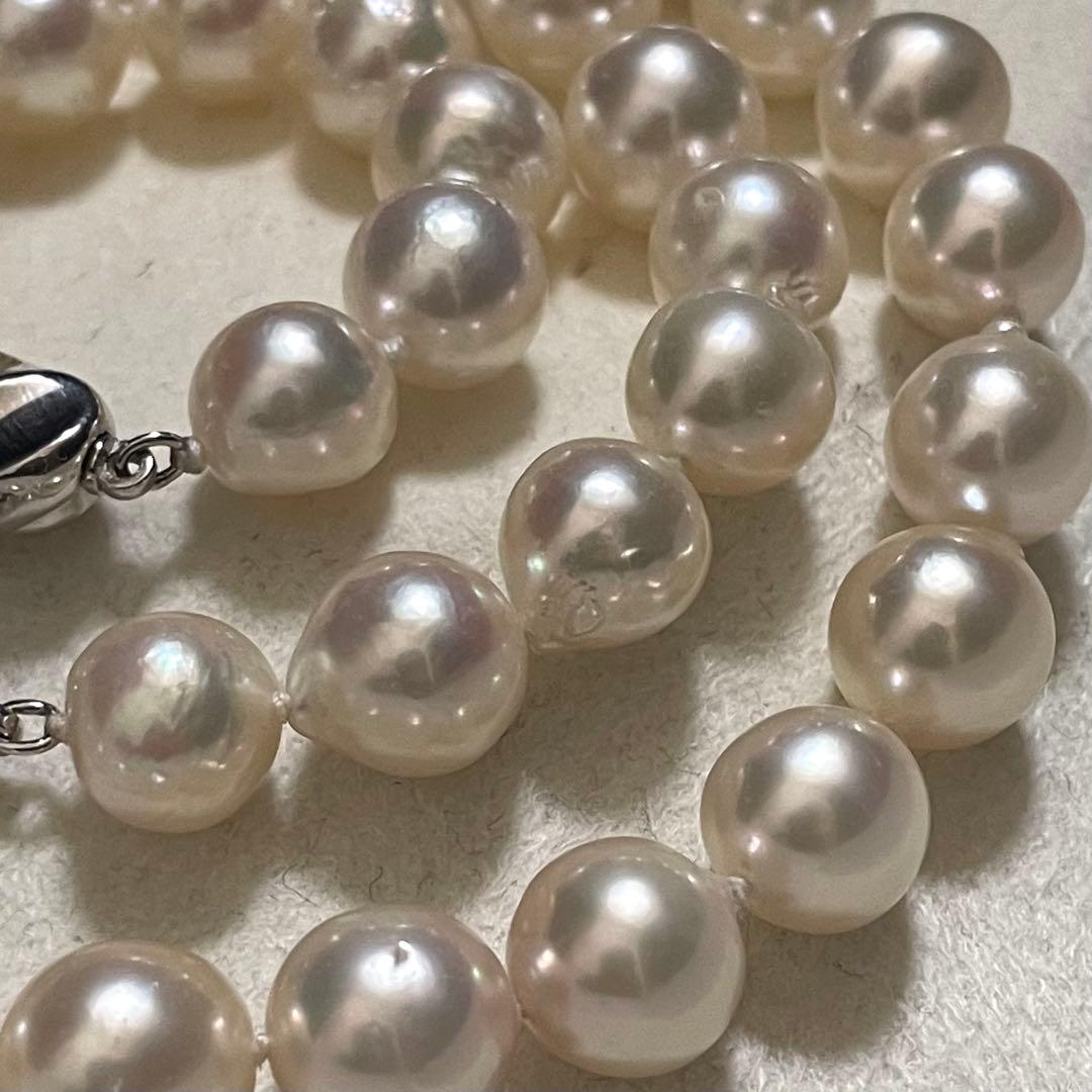 専用 【超大珠✨連結可】あこや真珠 ネックレス 8.5-9.0 パール テリ強
