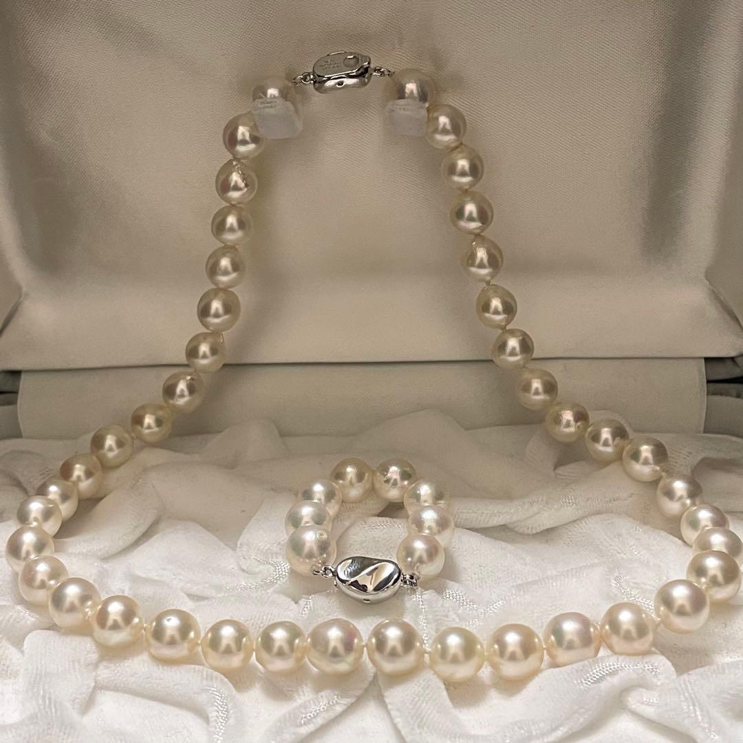 専用 【超大珠✨連結可】あこや真珠 ネックレス 8.5-9.0 パール テリ強