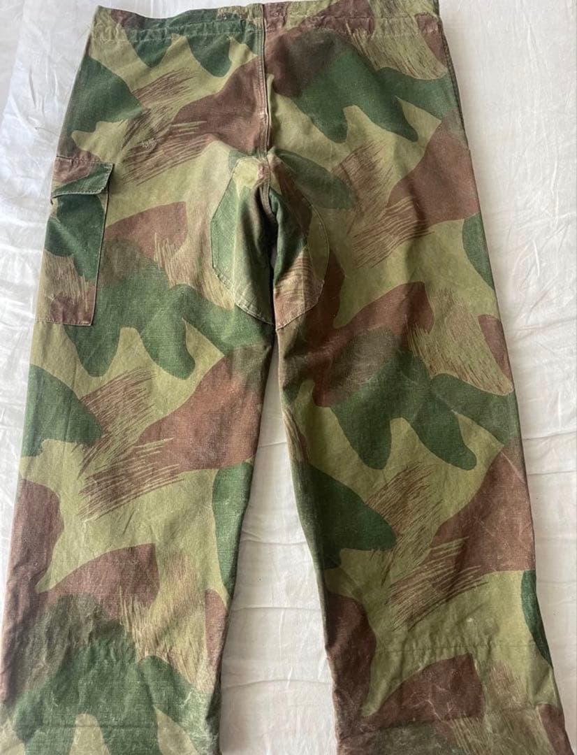 50s ベルギー軍　ブラッシュストロークカモフラージュパンツ