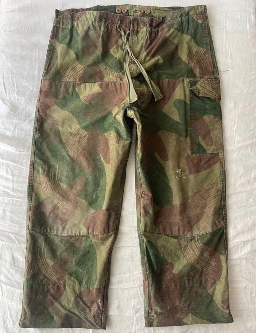 50s ベルギー軍　ブラッシュストロークカモフラージュパンツ