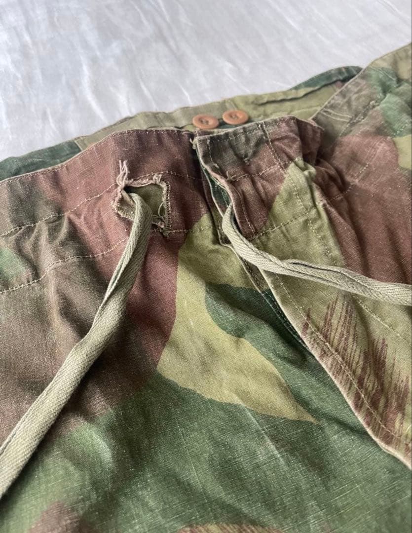 50s ベルギー軍　ブラッシュストロークカモフラージュパンツ