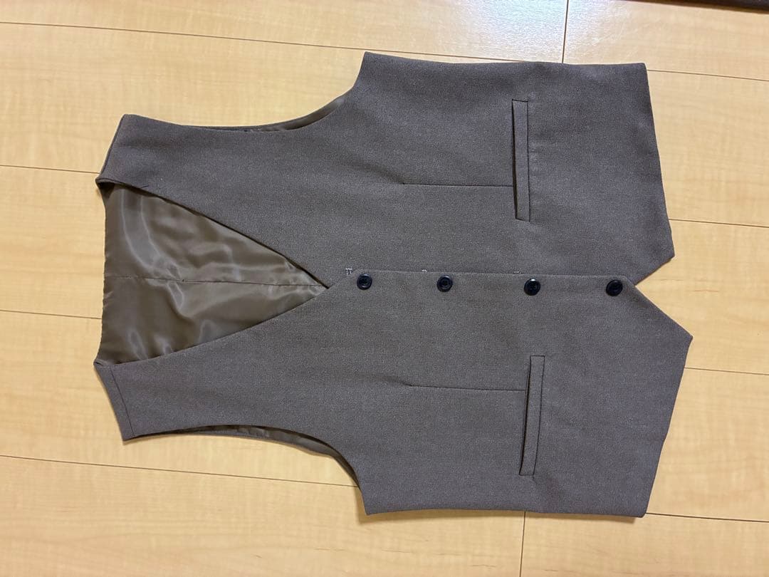 ブラウンスーツ（結婚式前撮り）スリーピース　Lサイズ