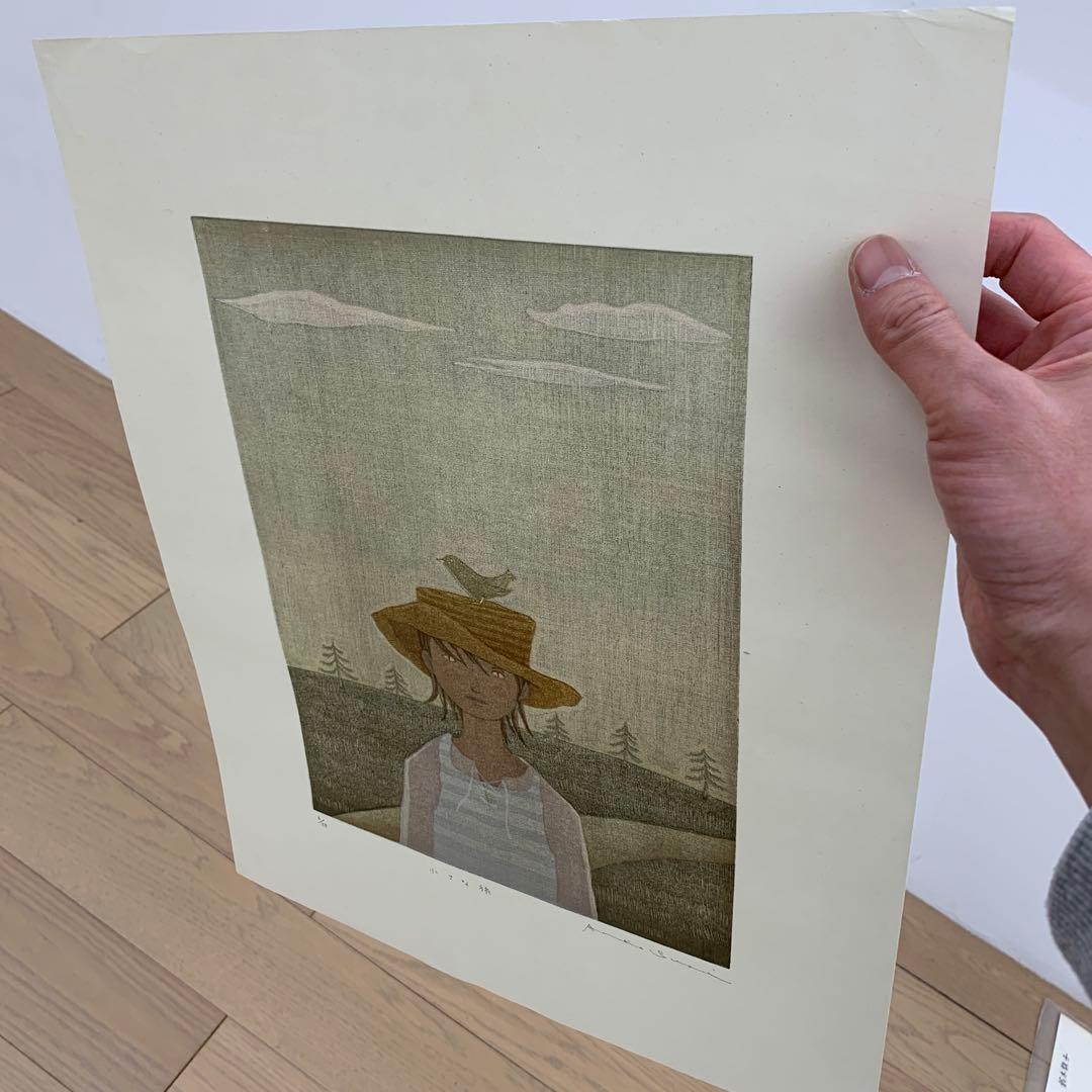 鈴木敦子「小さな森」2006年　限定25 木版画