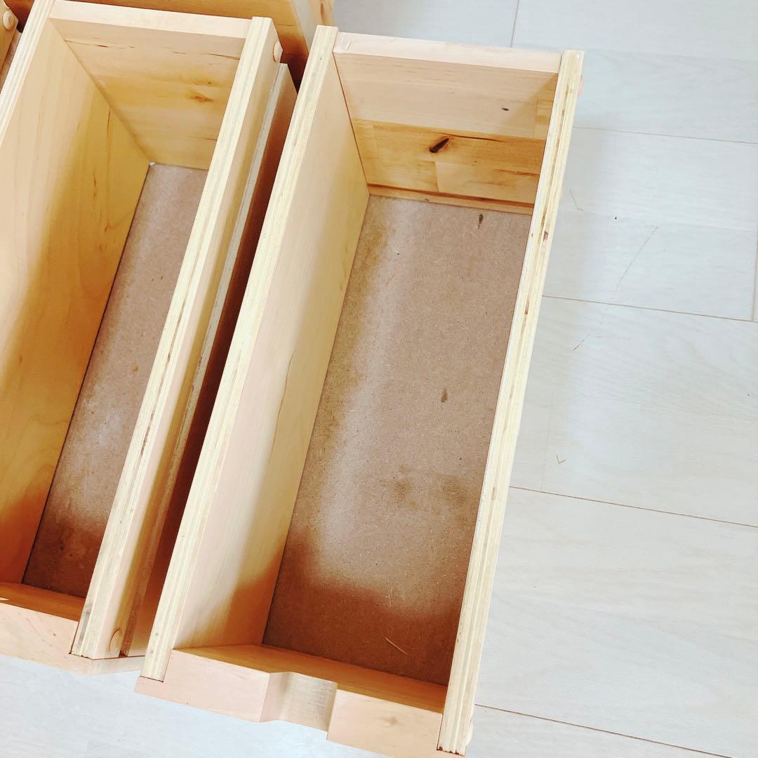 11/22迄イケア 折りたたみダイニングテーブル ノールデン　木目　引き出し付き