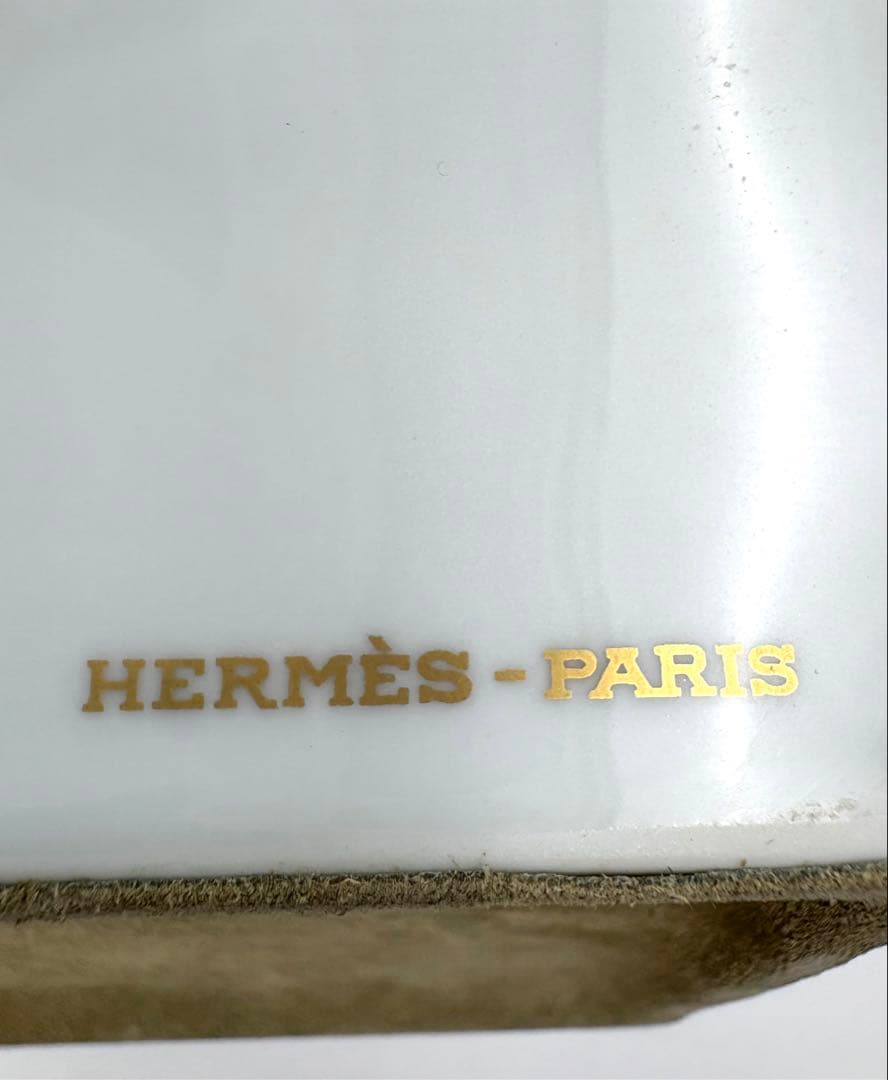 未使用保管品　HERMES エルメス 馬柄 灰皿 アッシュトレイ 箱付