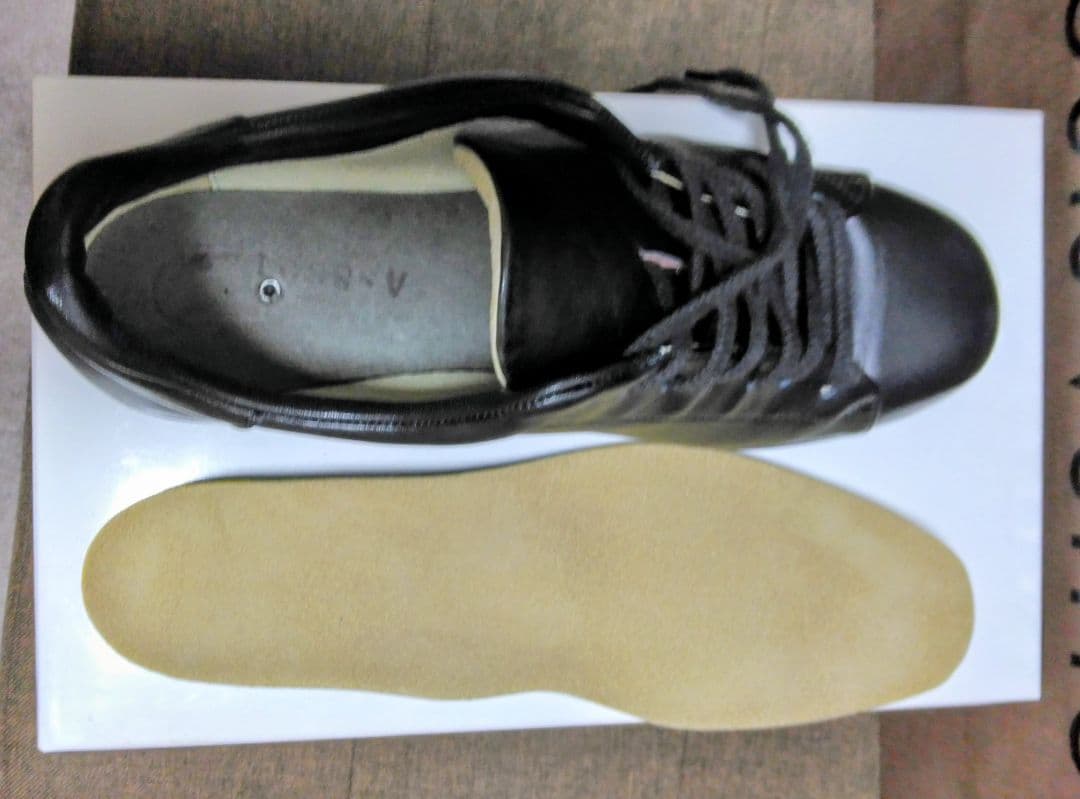 新品 andsteady アンドステディ 定番 レザースニーカー 22.5