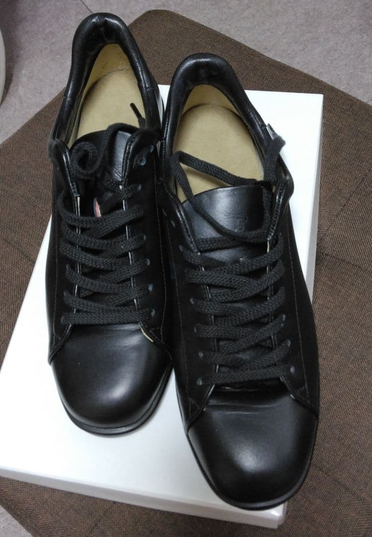 新品 andsteady アンドステディ 定番 レザースニーカー 22.5